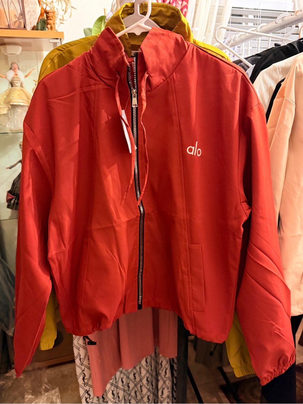 Unisex alo Rust Lightweight Zip Jacket. Bangkok quality.